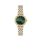 Daniel Klein Women’s Crystal-Set Green Dial Two-Tone Bracelet Watch