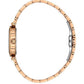 Daniel Klein Women’s Crystal-Set Rose Gold-Tone Bracelet Watch