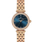 Daniel Klein Women’s Crystal-Set Rose Gold-Tone Bracelet Watch