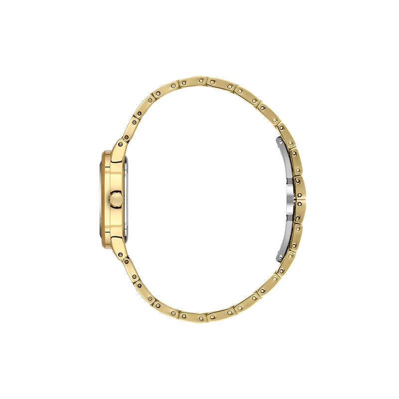 Daniel Klein Women’s Gold Stainless Steel Watch with Cushion Case