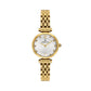 Daniel Klein Women’s Gold-Tone Crystal Accent Watch with Sunray Silver Dial