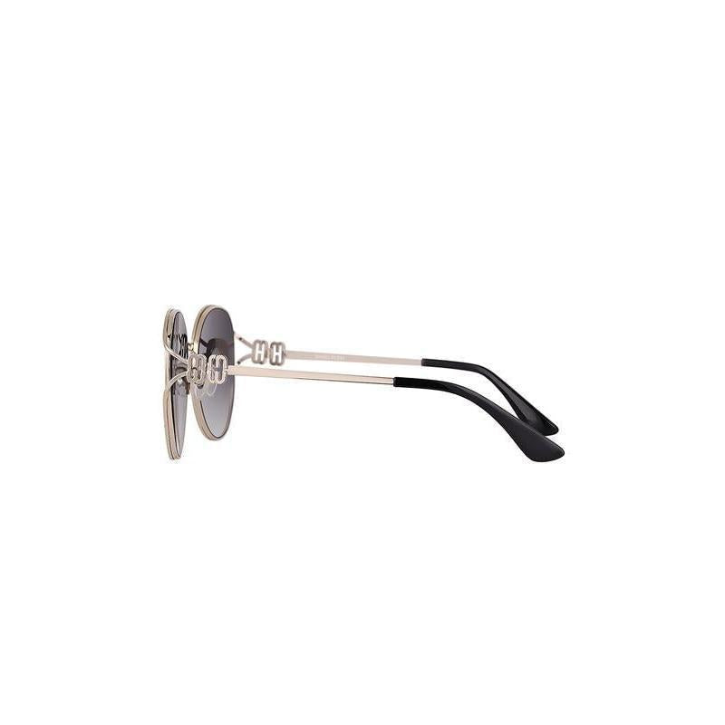 Daniel Klein Women’s Gold-Tone Round Sunglasses with Black Gradient Lenses