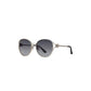 Daniel Klein Women’s Gold-Tone Round Sunglasses with Black Gradient Lenses