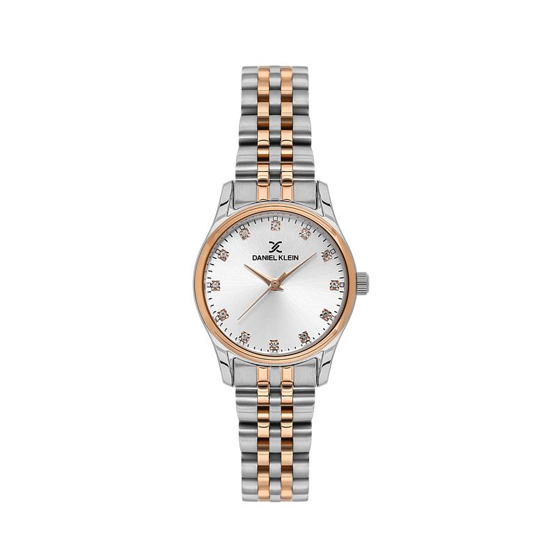 Daniel Klein Women’s Silver & Rose Gold Two-Tone Watch