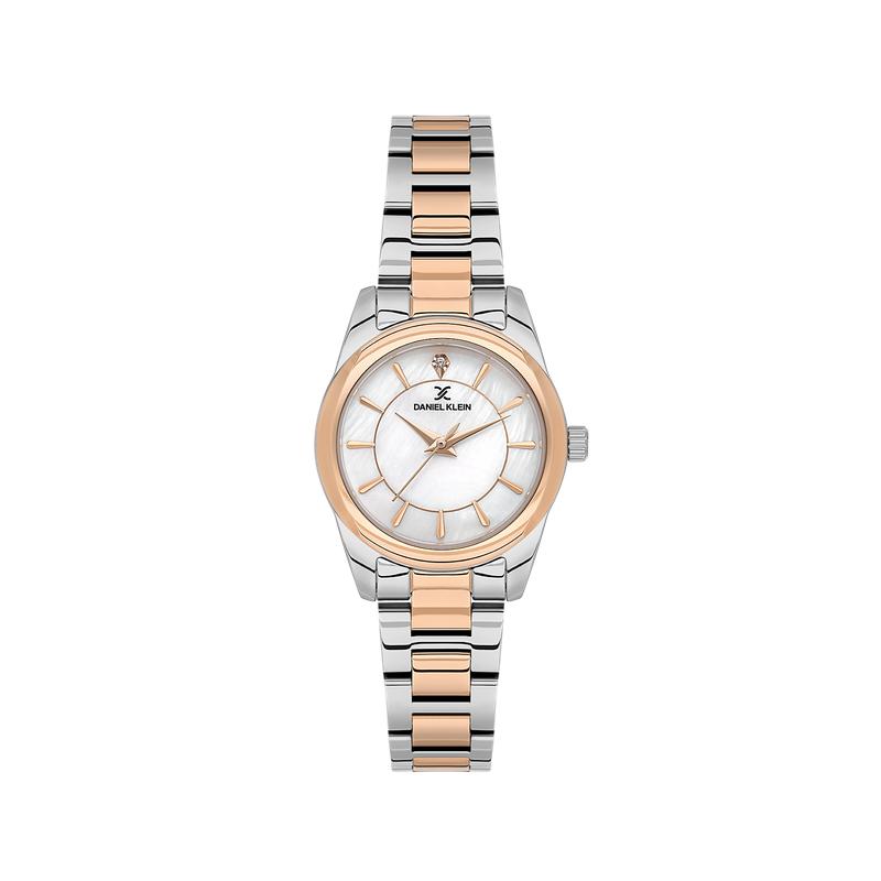 Daniel Klein Women’s Silver & Rose Gold Two-Tone Watch