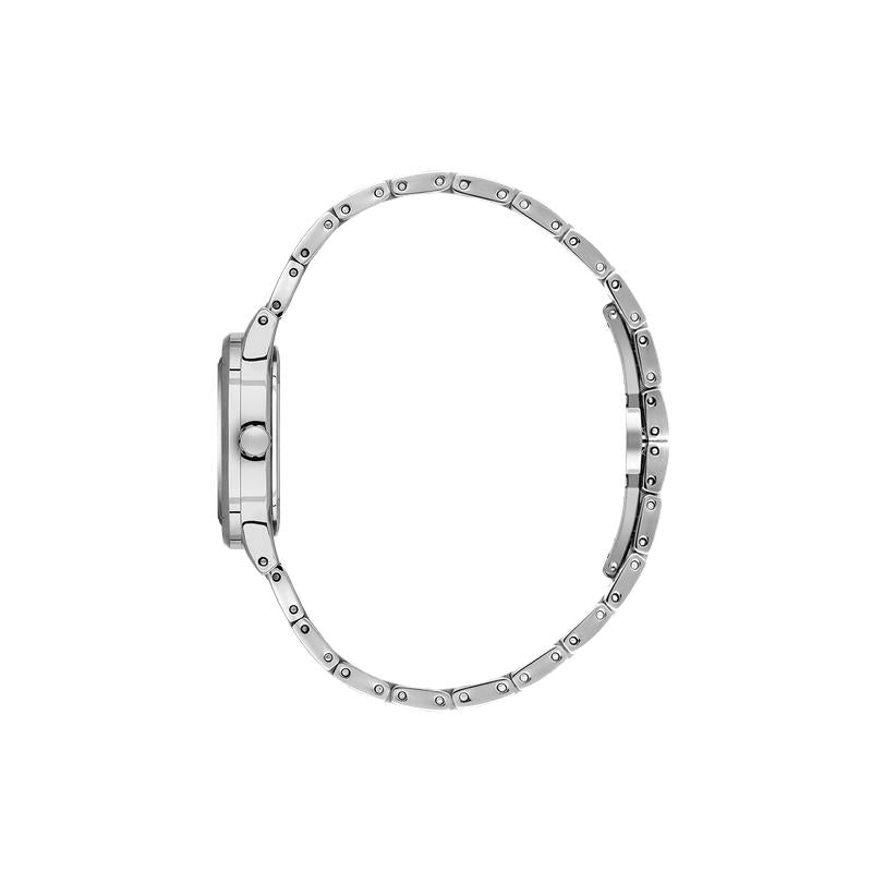 Daniel Klein Women’s Silver Stainless Steel Watch with Cushion Case