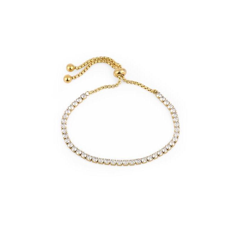 Daniel Klein Women's Stainless Steel Bracelet with Stones
