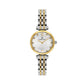 Daniel Klein Women’s Two-Tone Crystal Accent Watch with Silver Sunray Dial