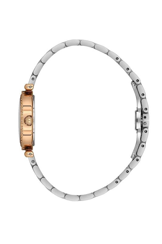 Daniel Klein Women’s Two-Tone Crystal Bezel Bracelet Watch
