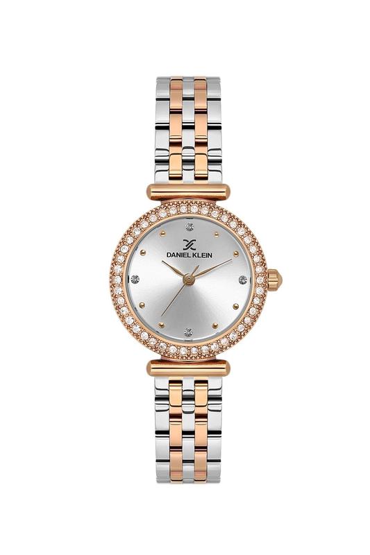 Daniel Klein Women’s Two-Tone Crystal Bezel Bracelet Watch