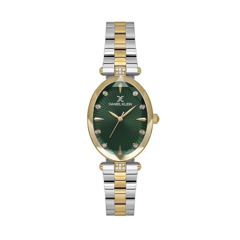 Daniel Klein Women’s Two-Tone Gold & Silver Oval Watch