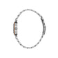 Daniel Klein Women’s Two-Tone Rose Gold Crystal Accent Watch with White Sunray Dial