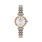 Daniel Klein Women’s Two-Tone Rose Gold Crystal Accent Watch with White Sunray Dial